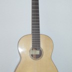 Spruce top with circular soundhole